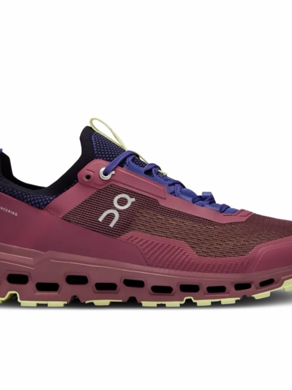 ⚡️On Running Men's CloudUltra Sneaker - Burgundy with Purple and Lime Accents